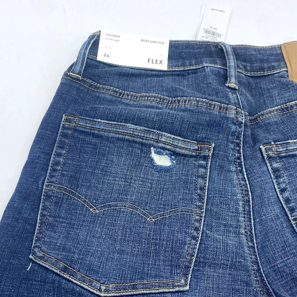 NWT American Eagle AE Next Level Stretch FLEX Bermuda Denim Jean Short 26 - Picture 8 of 11